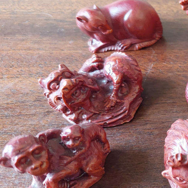 Vintage Carved Chinese Zodiac Signs