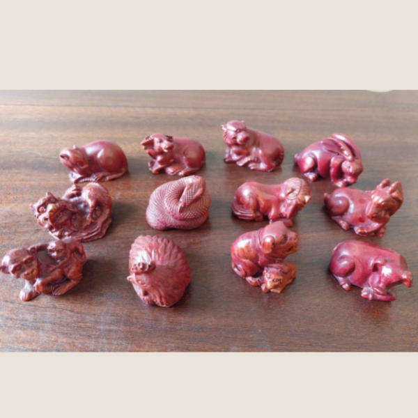 Vintage Carved Chinese Zodiac Signs
