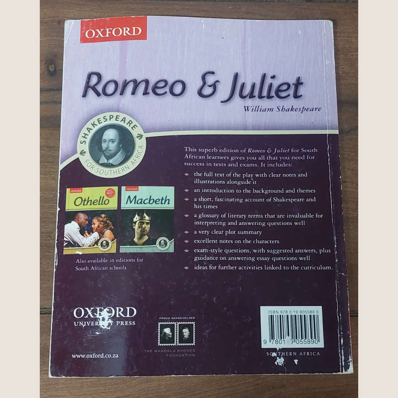 Romeo & Juliet - Acts, Questions & Answers - Shakespeare - Oxford for South Africa