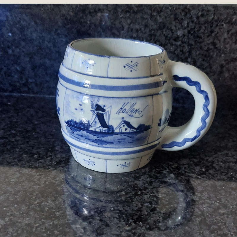 Vintage Blue Delft Jug
