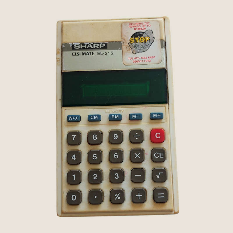 Vintage SHARP EL-215 Elsi Mate Electronic Calculator