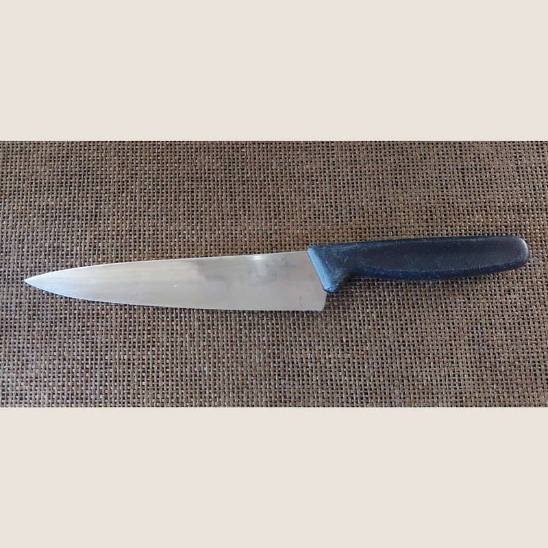 Black Victorinox Stainless Steel Kitchen Chef Carving Knife