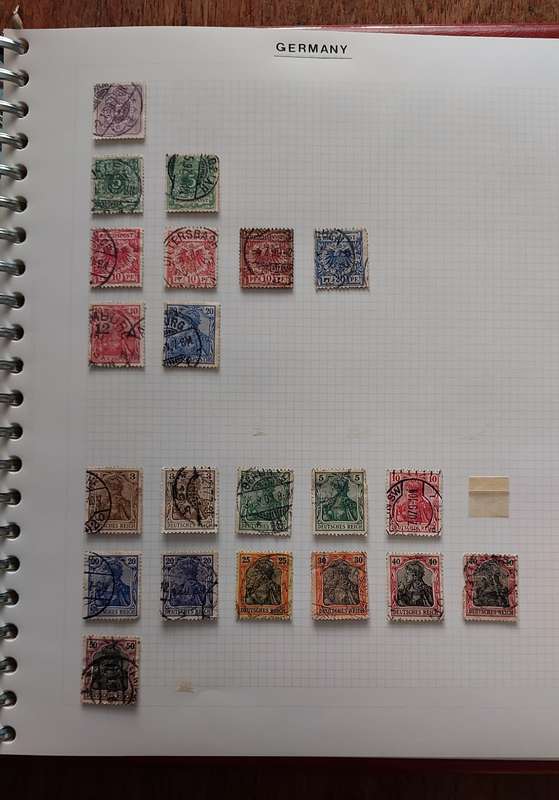 Germany Album, Collection of Stamps USED, 45 pages, see below