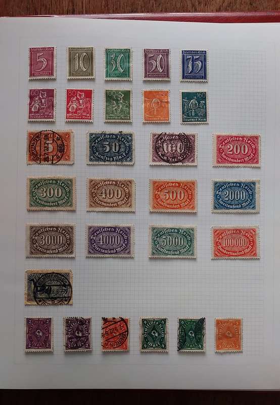 Germany Album, Collection of Stamps USED, 45 pages, see below