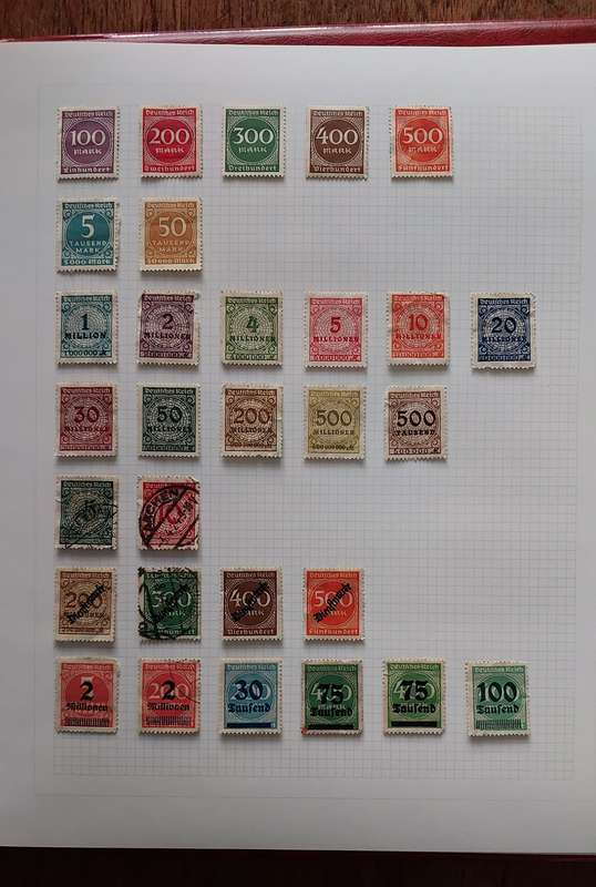Germany Album, Collection of Stamps USED, 45 pages, see below