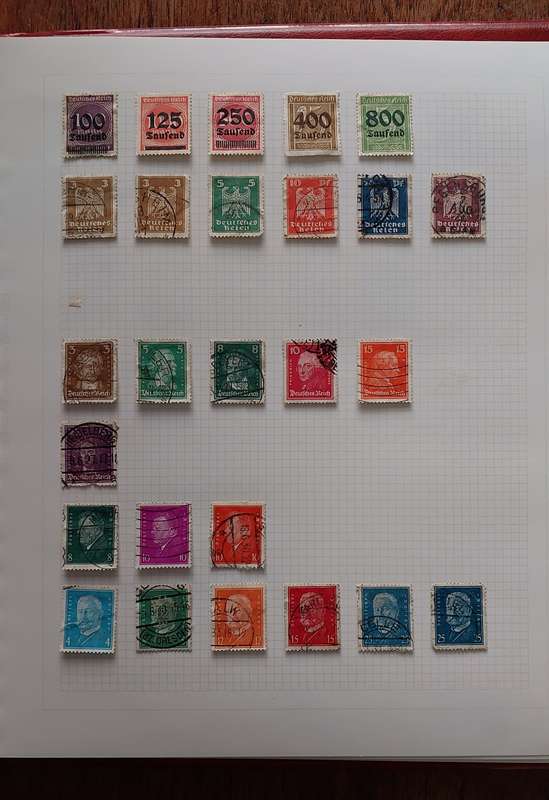 Germany Album, Collection of Stamps USED, 45 pages, see below