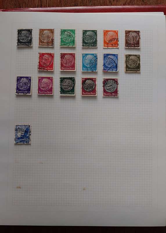 Germany Album, Collection of Stamps USED, 45 pages, see below