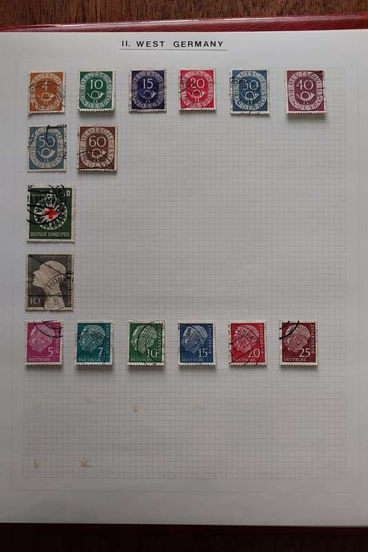 Germany Album, Collection of Stamps USED, 45 pages, see below