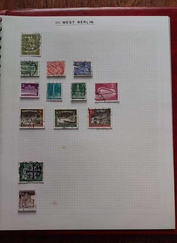 Germany Album, Collection of Stamps USED, 45 pages, see below