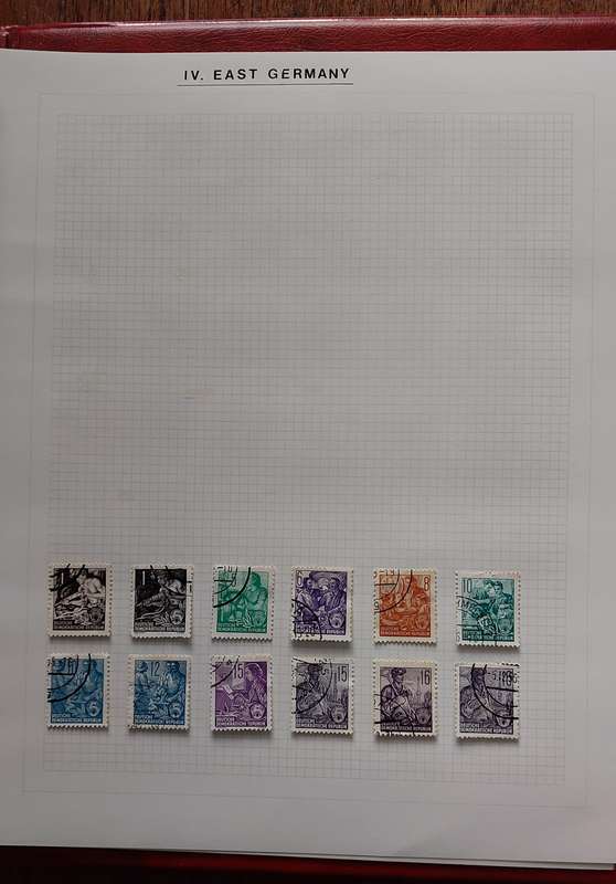 Germany Album, Collection of Stamps USED, 45 pages, see below