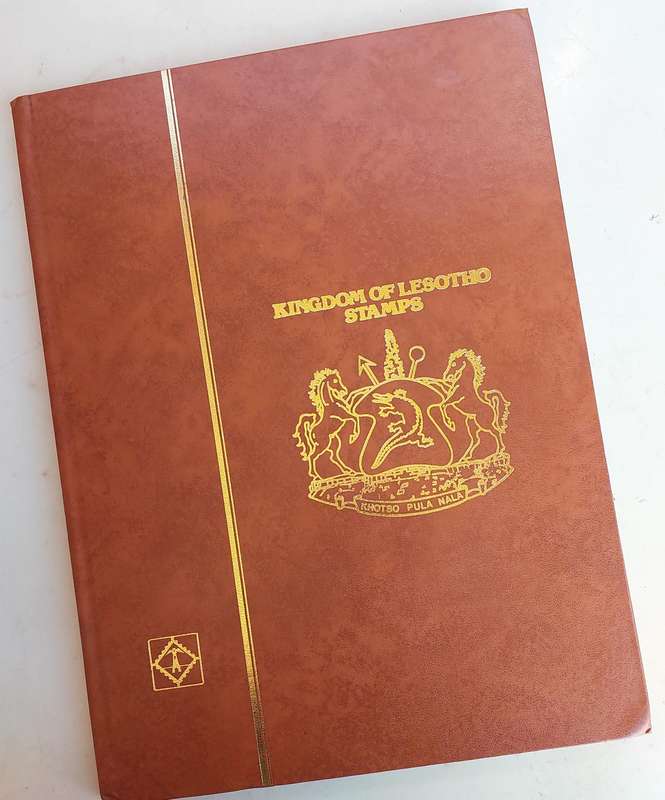 Basutoland/Lesotho Stamp Album, Selection of UMM - USED stamps, some nice fillers, see below