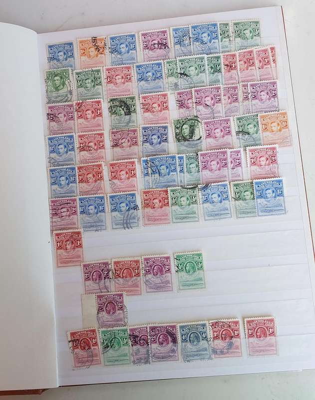 Basutoland/Lesotho Stamp Album, Selection of UMM - USED stamps, some nice fillers, see below