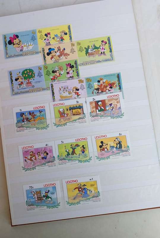 Basutoland/Lesotho Stamp Album, Selection of UMM - USED stamps, some nice fillers, see below