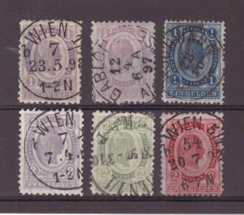 Austria Stamps, 1890, Selection of USED, Est CV £125/R2875