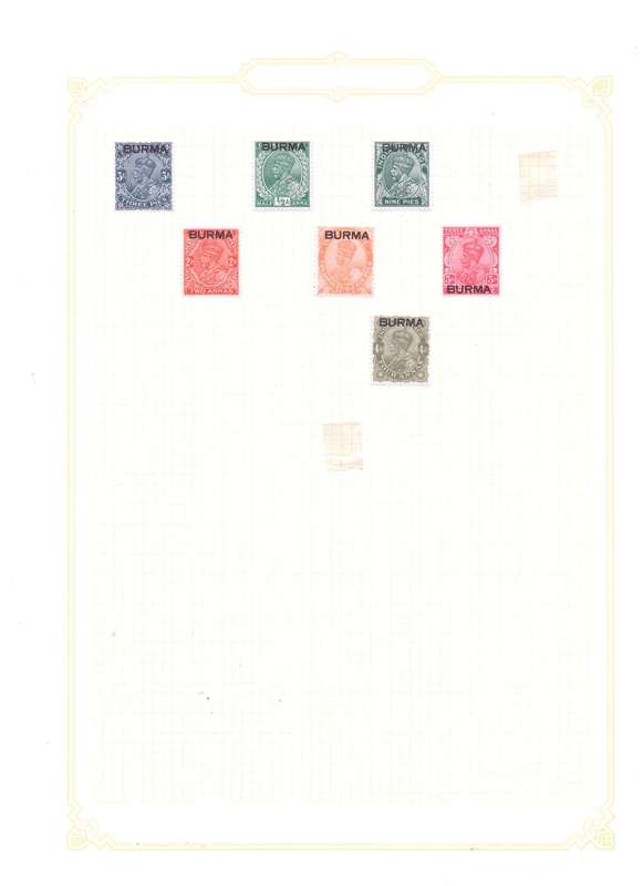 Burma, Selection of stamps on sheets x 11, MH-USED
