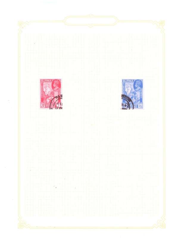 Burma, Selection of stamps on sheets x 11, MH-USED