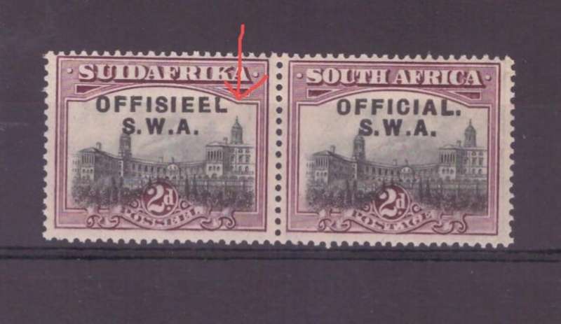 Union of South Africa, 1929, 'OFFICIAL' Opt black, variety-no stop after 'OFFISIEEL', SACC 11a, UMM