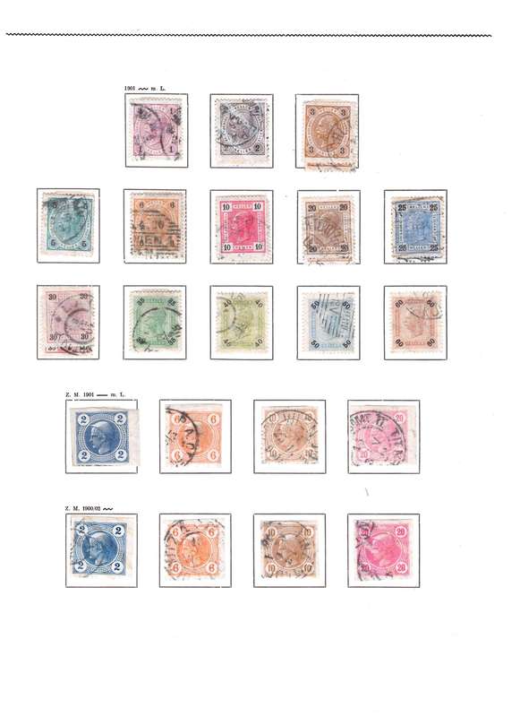 Austria, Selection of stamps on sheets x 12, USED