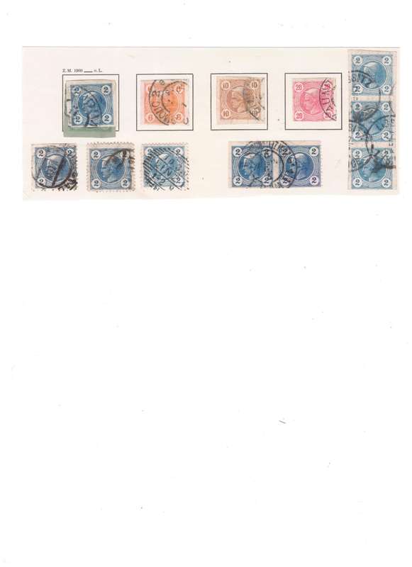 Austria, Selection of stamps on sheets x 12, USED