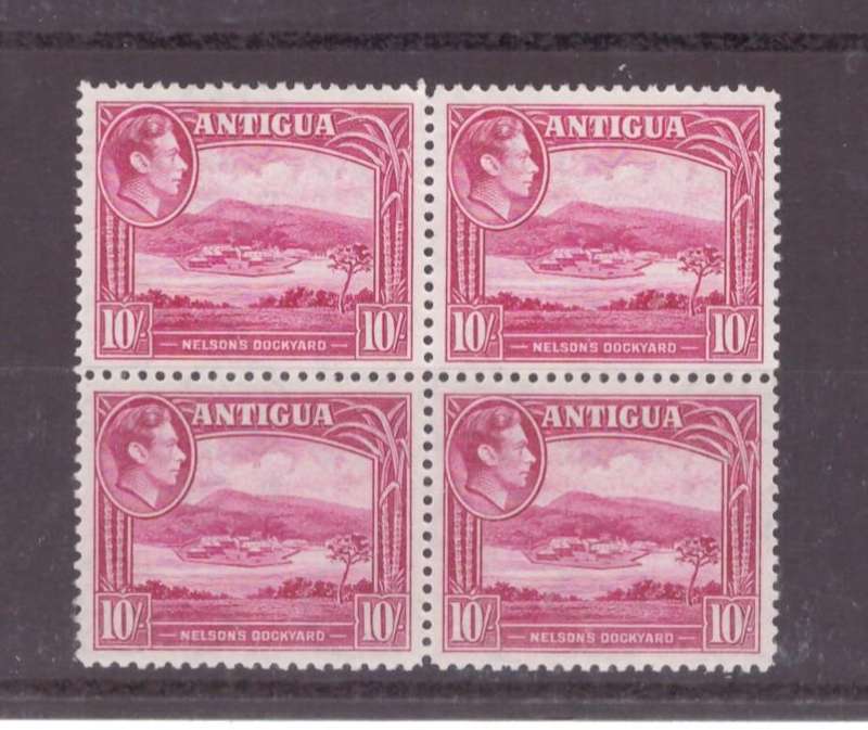 Antigua, 1938, KGVl, Block of 4, UMM, SG 108