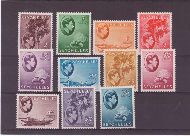 Seychelles Stamps, KGVl, 1938, MLH, SG 133-145, part set, CV £395/R9085, Asking R1800