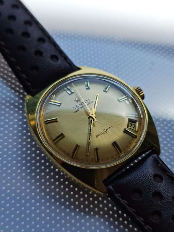 Rare  and Stunning 1960s Swiss Zenith Autosport watch