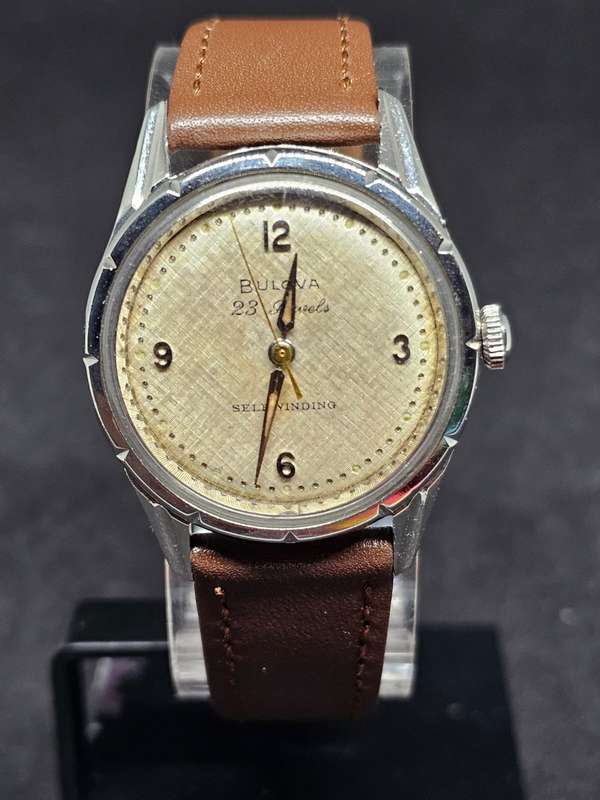 Vintage early 60s Swiss Bulova Automatic, 23 Jewels KAW