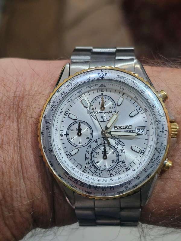Vintage Seiko V657-8120 Flightmaster