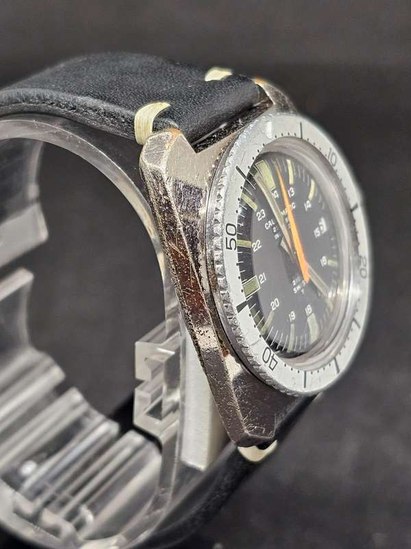 Rare Vintage Caunymatic Automatic 210 meter Skin Diver watch