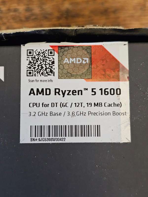AMD Ryzen 5 1600
