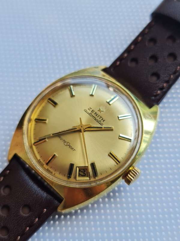 Rare  and Stunning 1960s Swiss Zenith Autosport watch