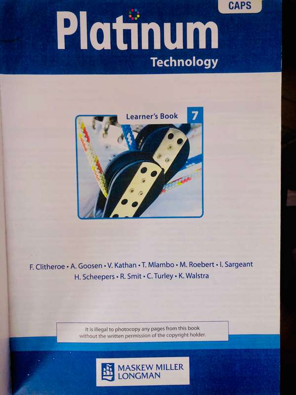 Platinum Technology Grade 7 CAPS Textbook