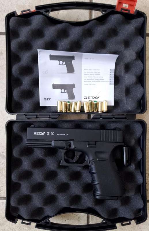Retay G19C Blank Gun + 10 blank rounds (IN STOCK AND READY TO BE SHIPPED)