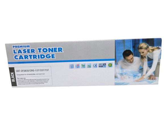 Black Toner Cartridge  Compatible with CF283X / CRG-137 / CRG-337 / CRG-737