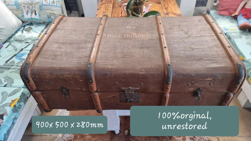 Antique Steamer Trunk  Early 1900s | Dumbleton Family |