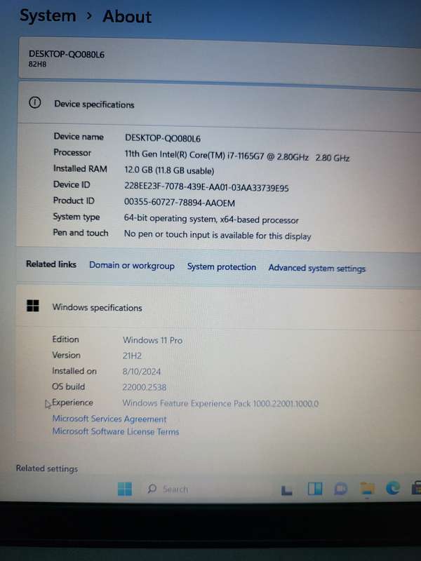 Lenovo - IdeaPad 3 - i7 11th Gen - 12GB - 512GB SSD - Very Good Condition