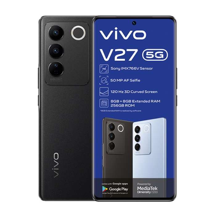 Vivo V27 Noble Black 256GB Dual Sim Sealed Box