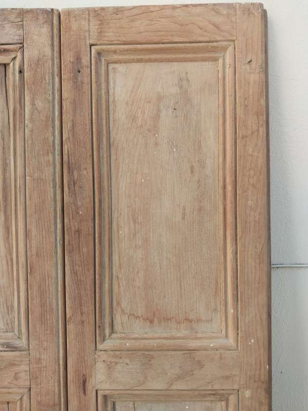 Antique Victorian Oregon Pine Internal Window Shutters