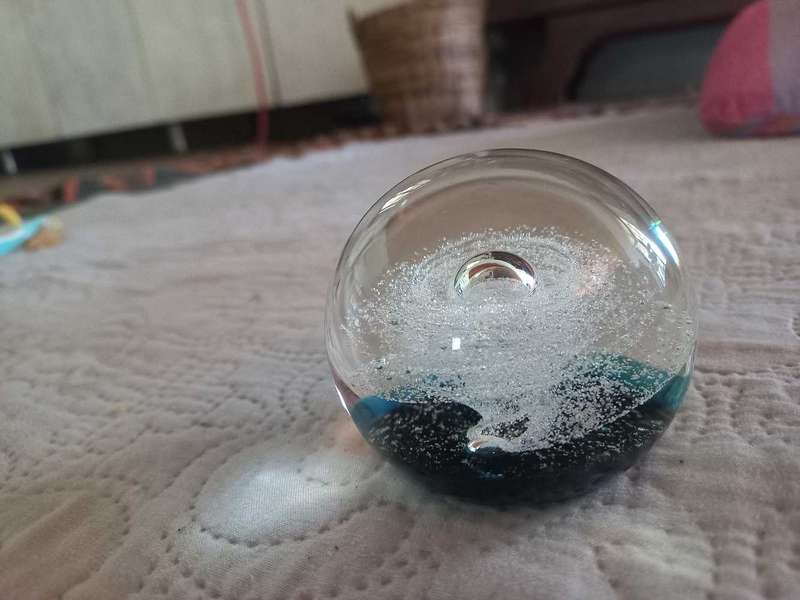 Selkirk Glass limited edition Peter Holmes Cyclone Paperweight