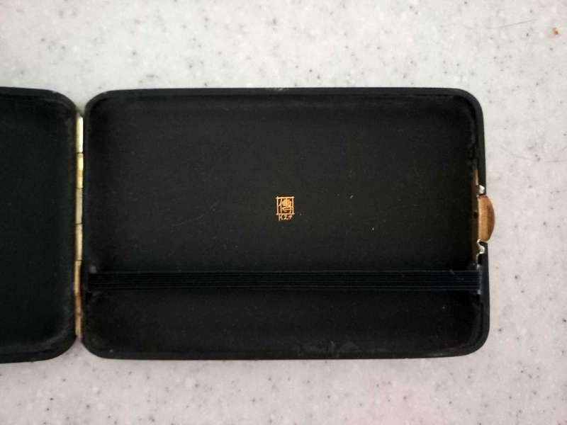 Vintage Japanese Komai Damascene Cigarette Case