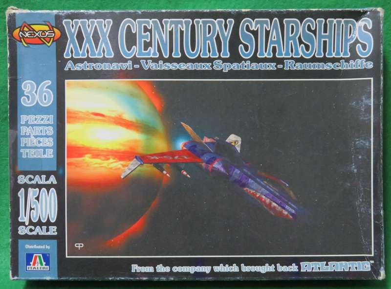 **Nexus**Model kit**XXX Century Starships (36 Parts)**Vintage**Scale 1/500**