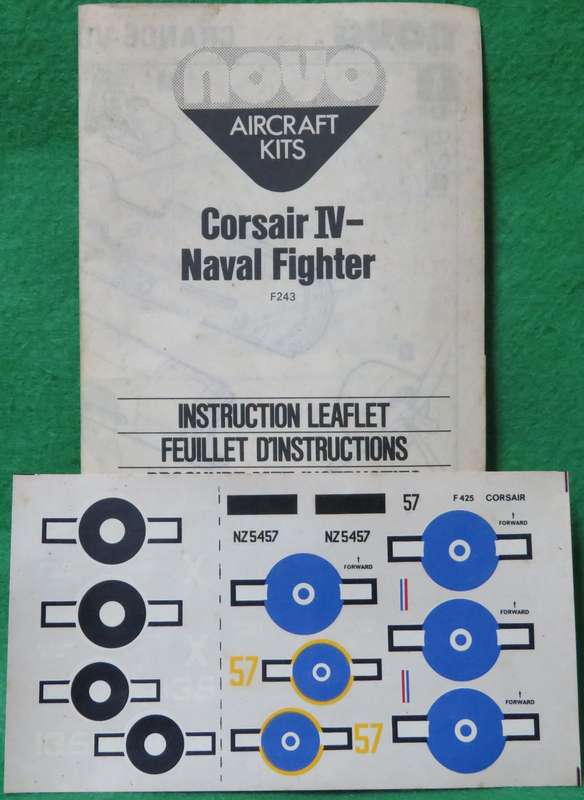 **NOVO**Model Kit**Corsair IV - Naval Fighter**Vintage**Scale 1/72**