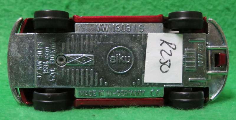 **Siku**VW Beetle Cabriolet 1303 LS**Made West-Germany**Vintage**Metal base**
