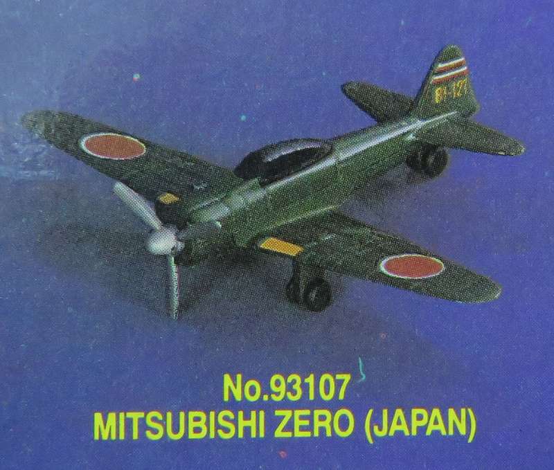 Road Tough - Yat Ming Mitsubishi Zero (Japan) Die Cast Vintage Made in China 1980's - 90's