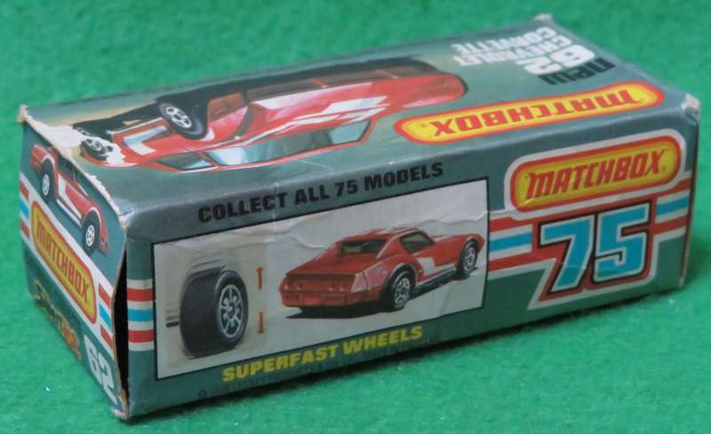 **Matchbox No.62**1978 - Original Box Only for Chevrolet Corvette**Made in England**Selling Box Only