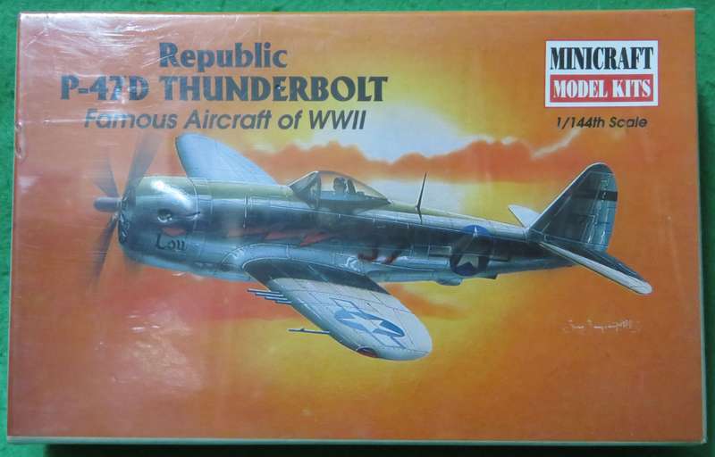 **Academy**Model kit**WWII - Republic P-47D Thunderbolt**Vintage 1997**1/144**Box still sealed**