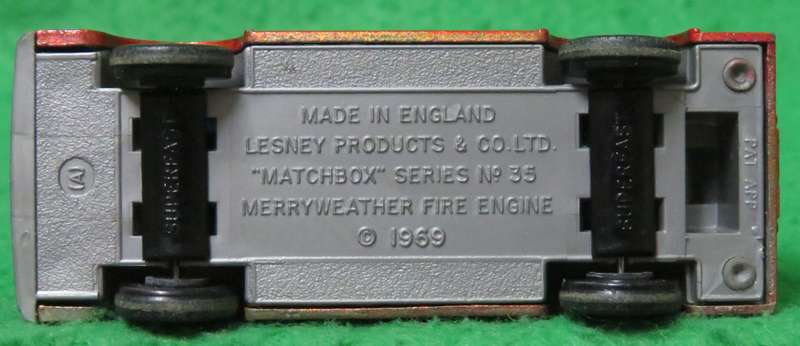 **Matchbox Lesney No.35**Merryweather Marquis Fire Engine**1969**Vintage**Excellent condition**