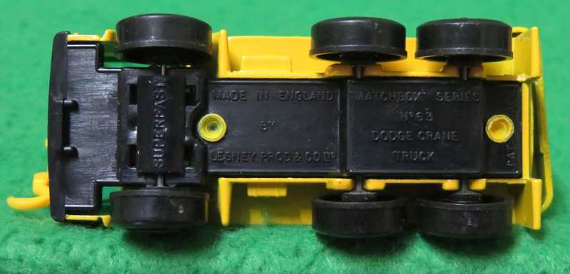 **Matchbox Lesney No.63**Dodge Crane Truck**1971**Vintage**Near mint condition**Movable Crane**