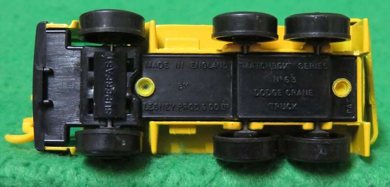 Matchbox Lesney**No. 63**Dodge Crane Truck - Movable crane**Made in England**