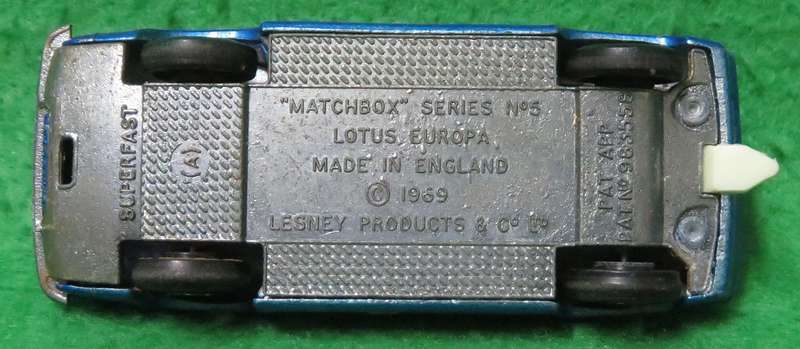 Matchbox Lesney**No. 5**Lotus Europa**Made in England**1969**Doors open**